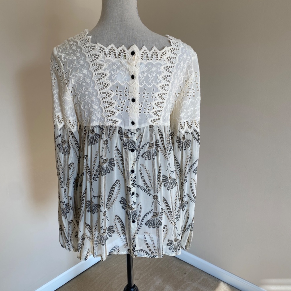 NWT Anthropologie by Floreat Cantata Peasant Blouse Size 4 - Picture 7 of 13